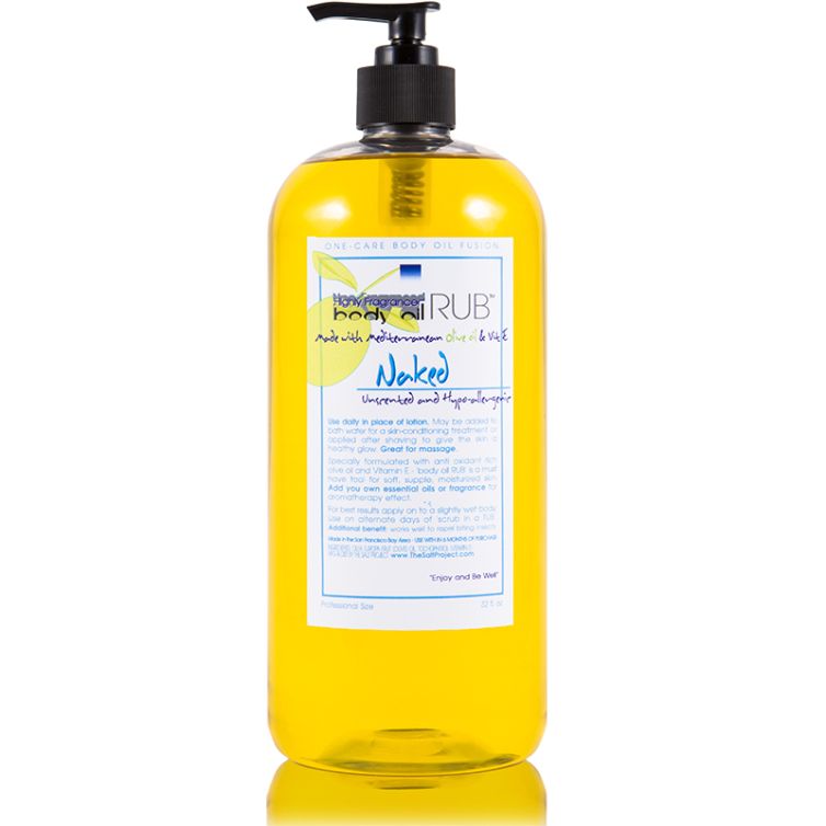 body oil RUB 32oz<br>Naked (Unscented)