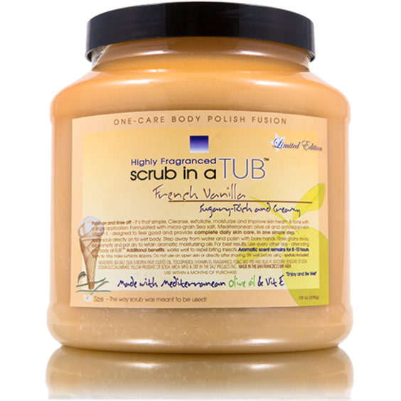 scrub in a TUB 109oz<br>French Vanilla<br>Limited Edition