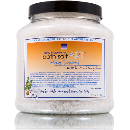 bath salt ART 5LB<br>White Blossoms<br>NEW Formula